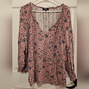 Angels Floral Pink Women's Top